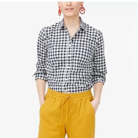J. Crew Factory Tops - Woman's J. Crew Factory Medium Gingham shirt